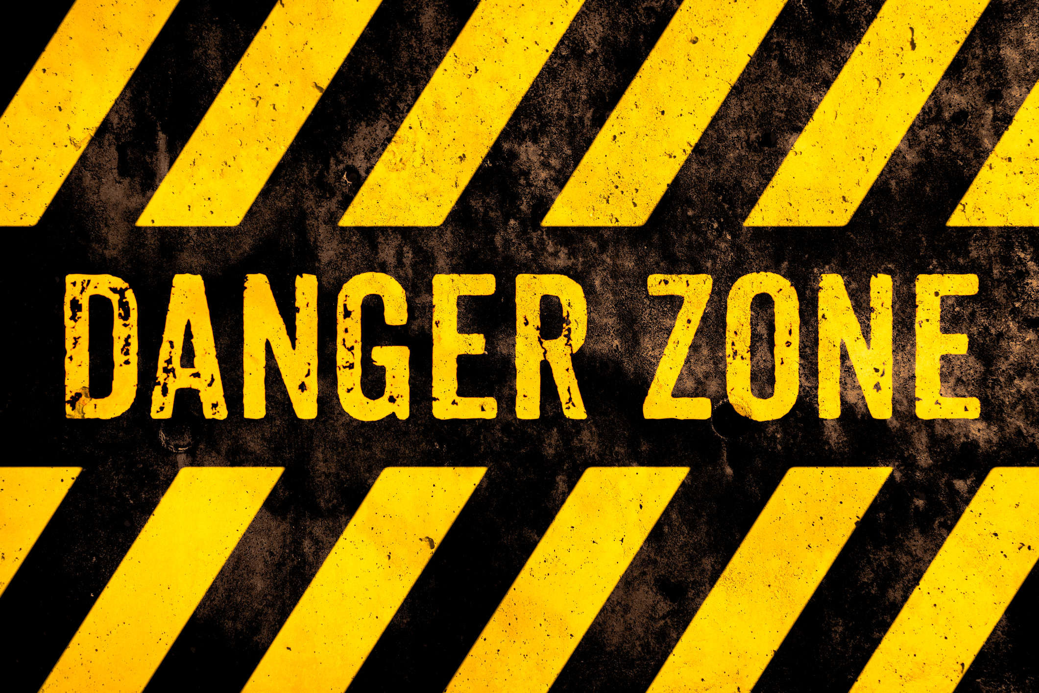 danger zone sign